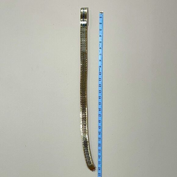 Vintage Gold & Silver Metallic Stretchy Belt - Picture 2 of 6